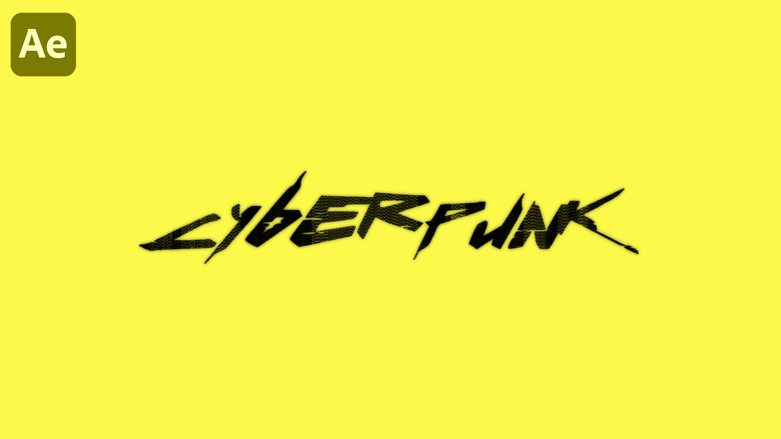 Cyberpunk Inspired Glitch Logo Animation.