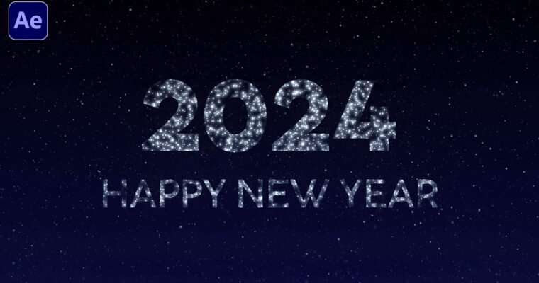 Happy New Year 2024 Animation in After Effects
