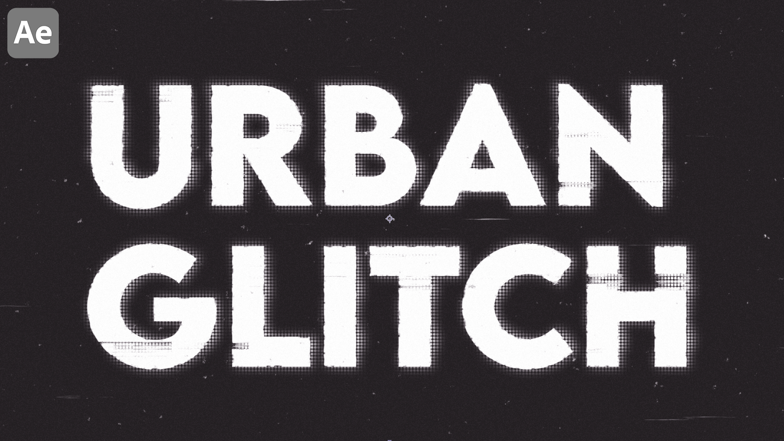 Urban glitch effect using After Effects