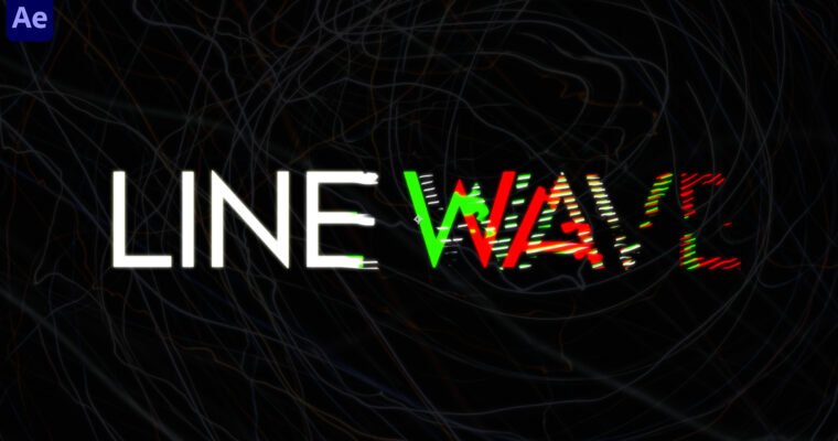 Line Wave Text Animation After Effects