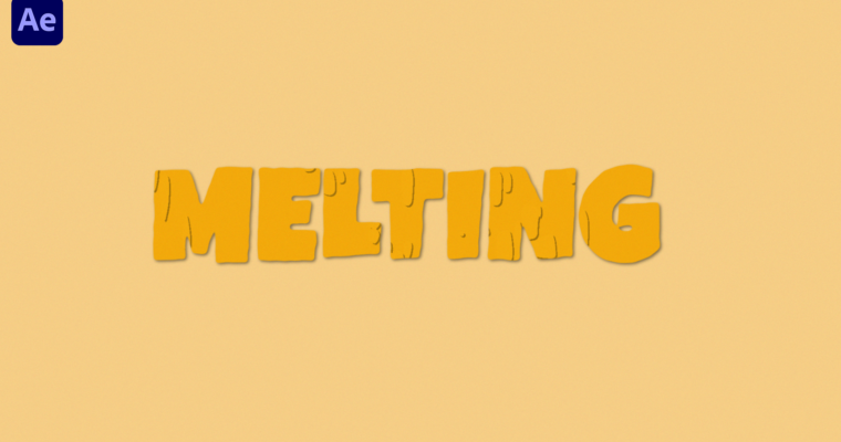 Melting Text Animation in After Effects
