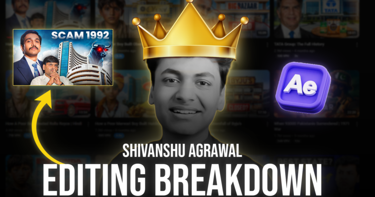 Shivanshu Agarwal Editing Breakdown in After Effects