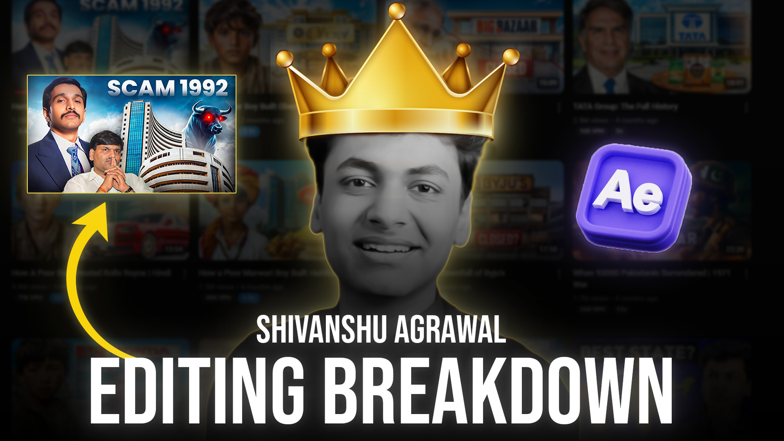 Shivanshu Agarwal Editing Breakdown in After Effects